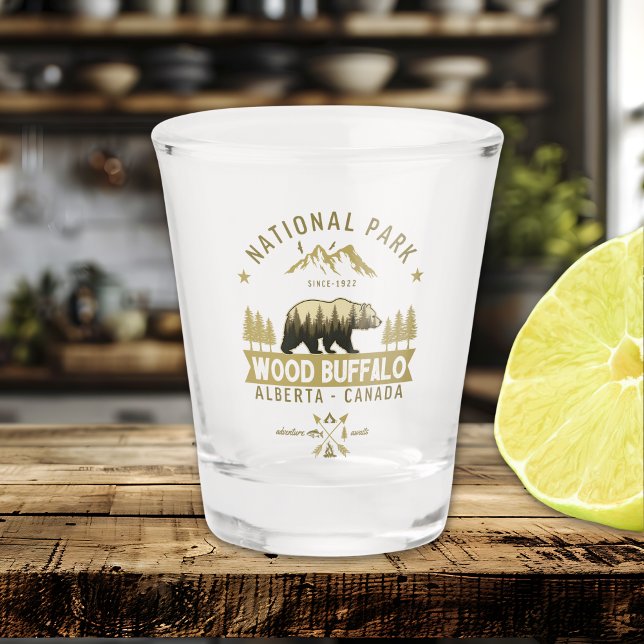 Copo De Shot Wood Buffalo National Park Forest Landscape (Criador carregado)