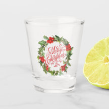 Wreath Verde de Natal Holly Ivy Typografia