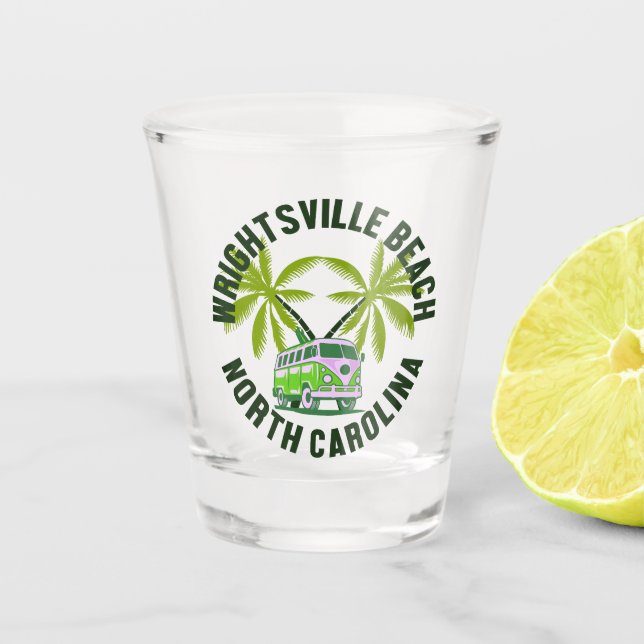 Copo De Shot Wright tsville Beach, Carolina do Norte (Frente)
