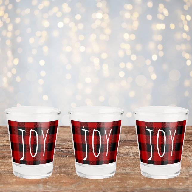 Copo De Shot Xadrez e Joy Red Buffalo | Férias felizes (Criador carregado)