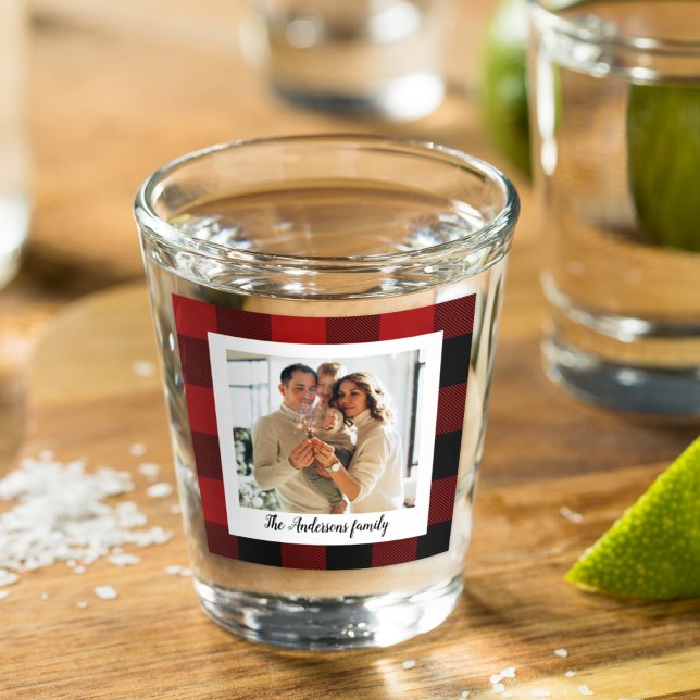 Copo De Shot Xadrez Red Buffalo, Nome Pessoal E Foto (Criador carregado)