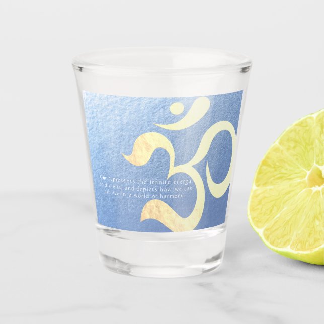 Copo De Shot Yoga Meditation Instrutor Life Coach OM Cotes (Frente)