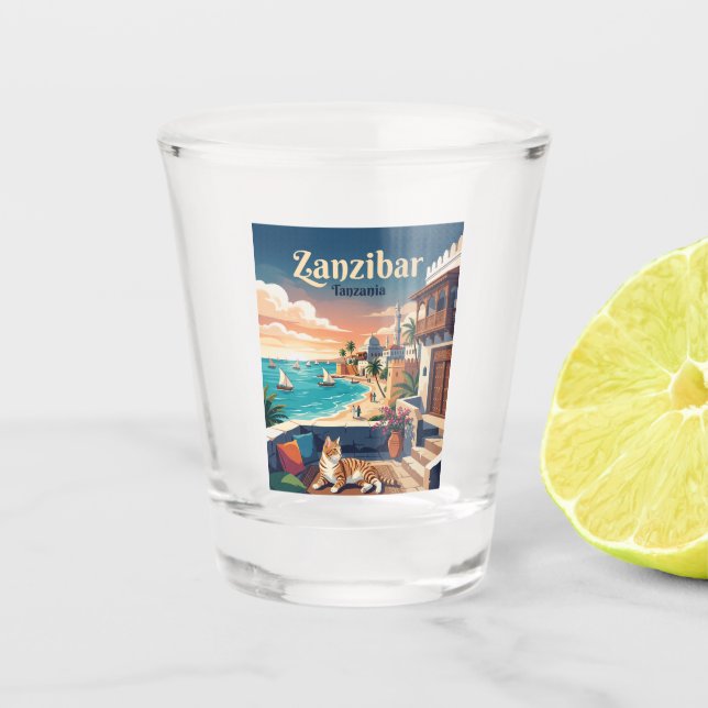Copo De Shot Zanzibar Tanzânia (Frente)