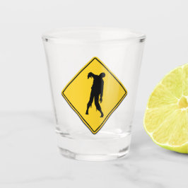 Copo De Shot Zombie Warning Halloween
