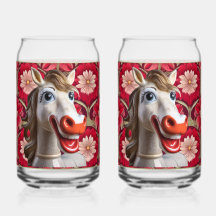 Copo de Soda de Cavalo de Cerâmica