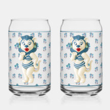 Copo de Soda Leão Cerâmico