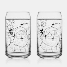 Copo de Soda Papai Noel e Rena