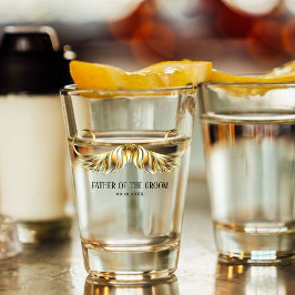 Copo de Tiro de Bigode Dourado Personalizado para 