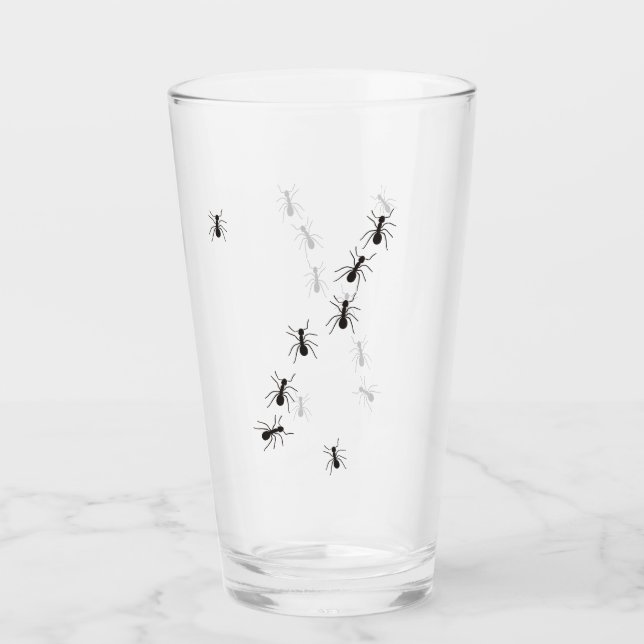 COPO DE VIDRO COM FORMIGAS (Frente)