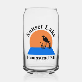 Copo de vidro para lata Sunset Lake