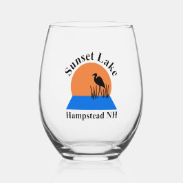 Copo de Vinho sem Haste Sunset Lake