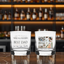 Copo de Whisky Personalizado Melhor Pai Moderno