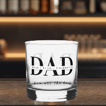 Copo de Whisky Personalizado MODERNO para PAI