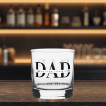 Copo de Whisky Personalizado MODERNO para PAI