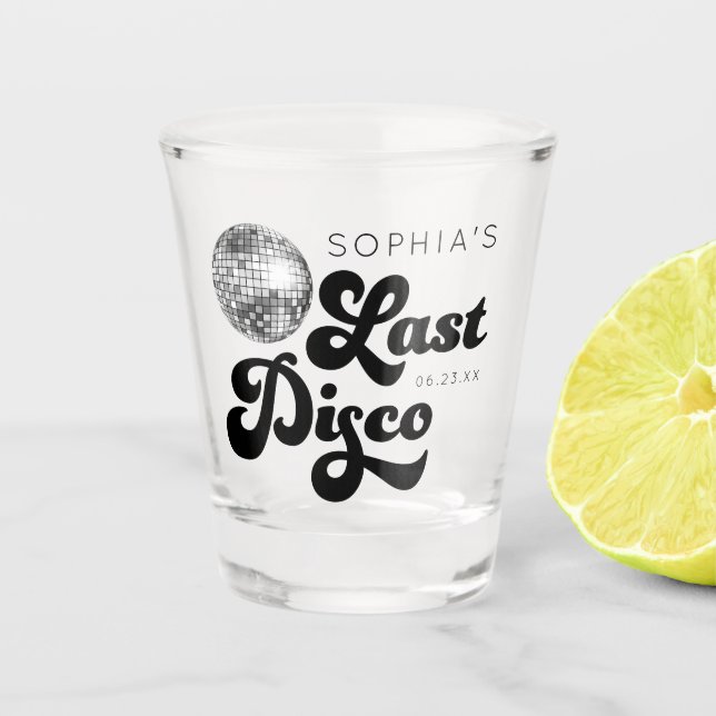 Copo para Shot da Última Festa de Solteira Disco (Frente)
