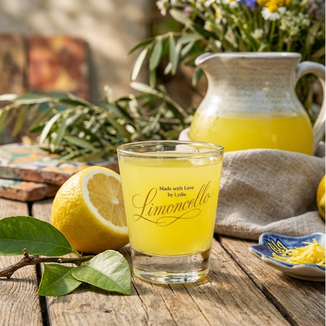 Copo para Shot de Limoncello Caseiro Personalizado (Criador carregado)