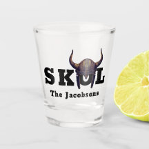Copo para Shot de Skol e Capacete com Chifres