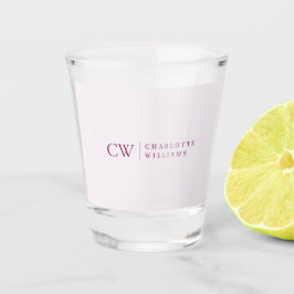 Copo para Shot Personalizado Rosa com Nome