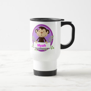 Copo personalizado macaco da caneca de viagem de