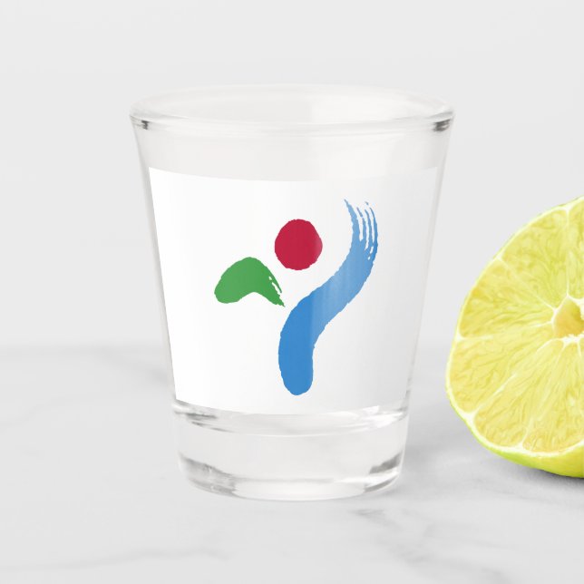 Copo shot patriótico com a bandeira de Seul (Frente)