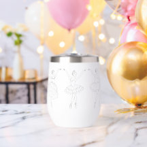 Copo Térmico para Vinho Ballerinas