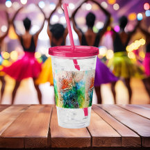 Copo Tumbler de Acrílico Dançarino Personalizado