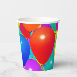 Copos de Aniversário com Desenho de Balão