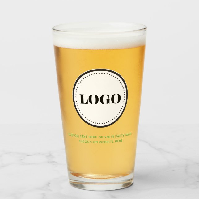 Copos de Cerveja Personalizados com Logotipo e Tex (Frente (Preenchido))