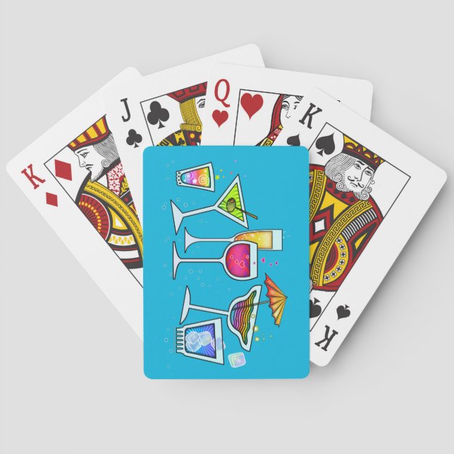 COPOS DE COQUETEL BARALHO DE CARTAS (Verso)