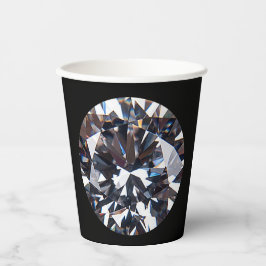Copos de Papel de Imagem em Gem de Diamante Elegan