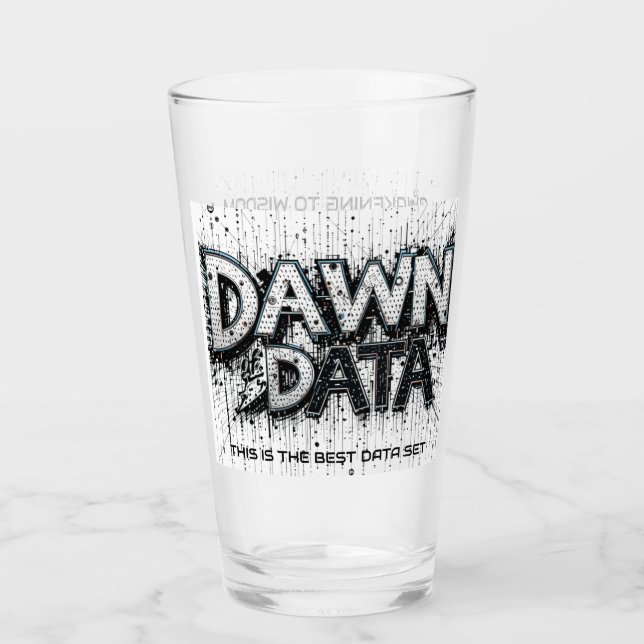 Copos de vidro de dados Dawn (Frente)