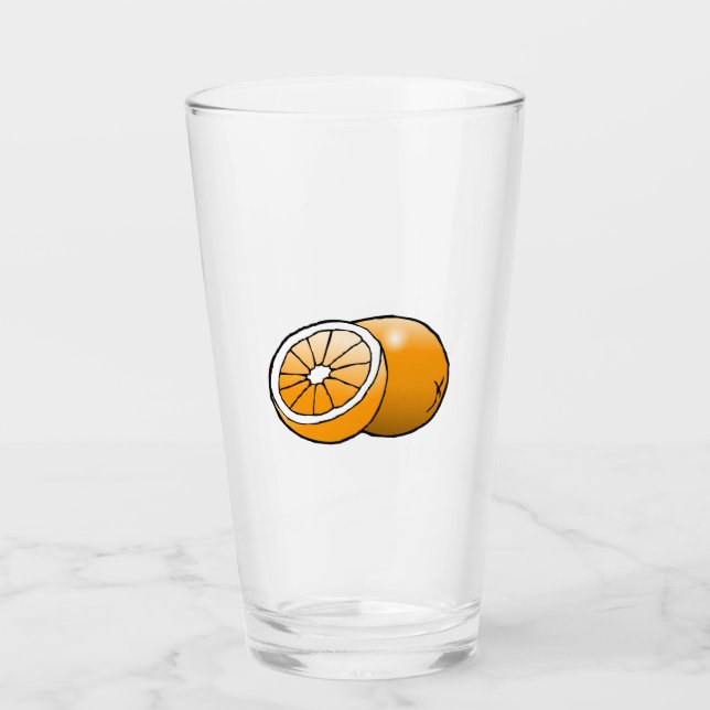 Copos de Vidro Laranja (Frente)