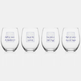 Copos de Vinho Toile Mahjong Caprichosos - Conjunt