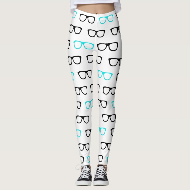 copos geeky leggings azuis de geek (Frente)