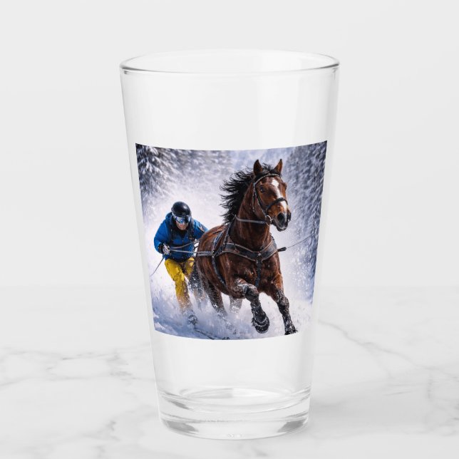 Copos para beber cavalo de inverno (Frente)
