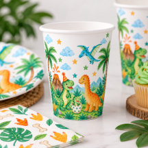 Copos para Festa de Aniversário de Dinossauro