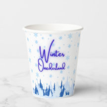 Copos para Festa de Aniversário de Um Ano Winter O