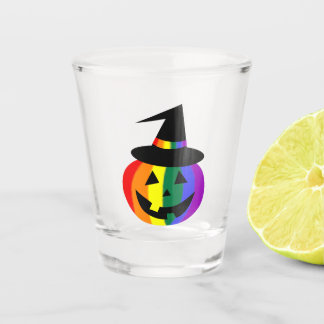Copos para shots de abóbora com orgulho LGBT+