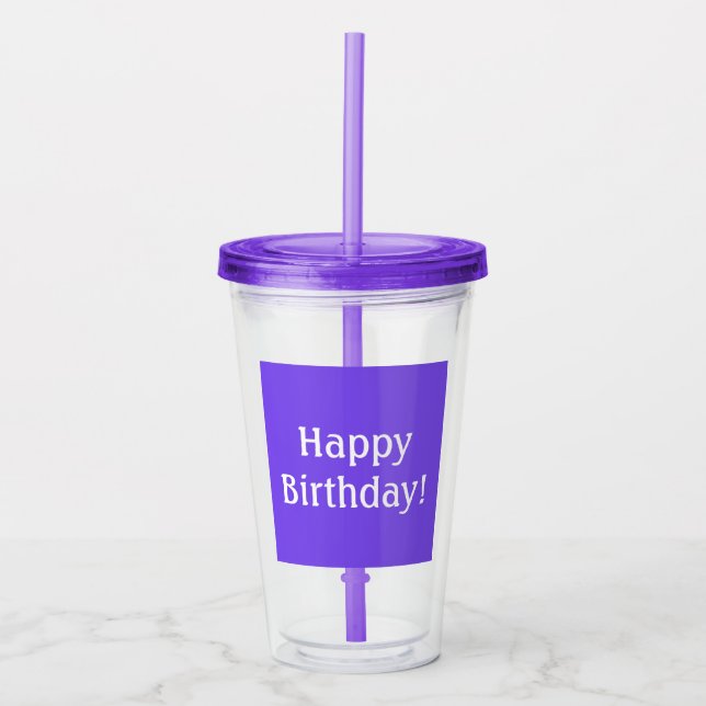 Copos Personalizados Roxos Brilhantes (Frente)
