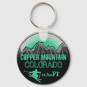 Copper Mountain Colorado Teal, chaveiro