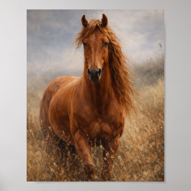 Copper Spirit | Chestnut Horse | Poster (Frente)