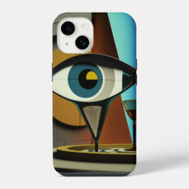 coque IPhone 14 art abstrait