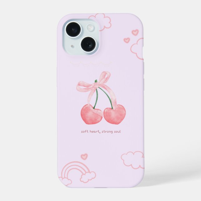 Coquete Cereja Laço Rosa Fofo (Verso)