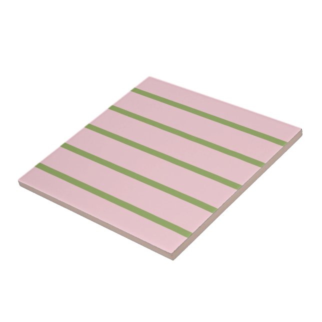 Coquete Chic Préppy Listras Rosa e Verde Pastel (Lateral)