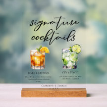 Coquetéis Signature Dark & Stormy Gin e Tonic