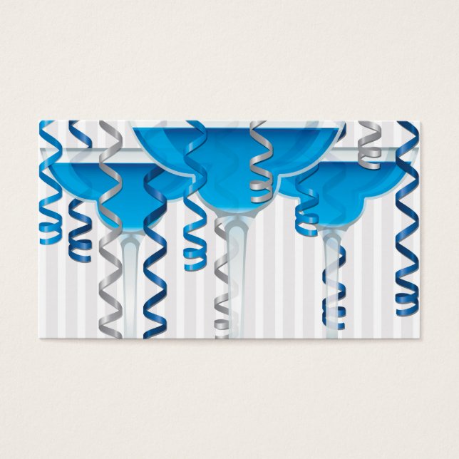 Coquetel azul e fita (Frente)