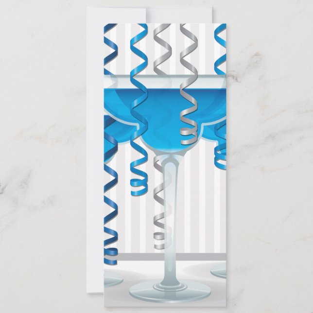 Coquetel azul e fita (Frente)