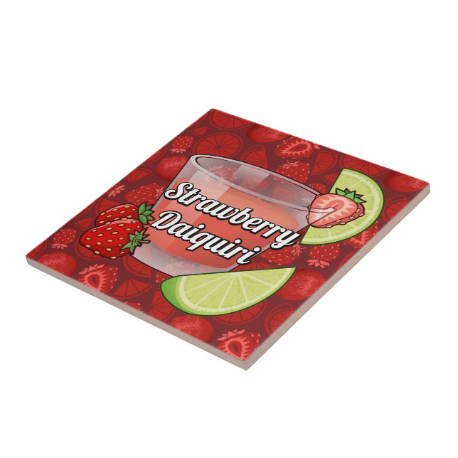 Coquetel Daiquiri de Morango (Lateral)