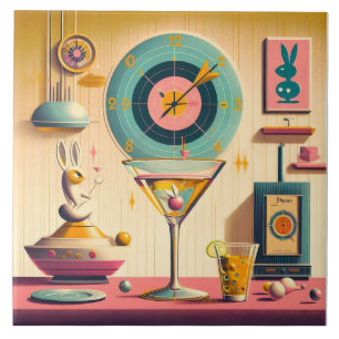 Coquetel de Coelho Futurista Retro Atômico de Mead