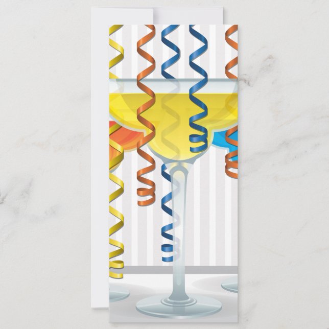 Coquetel e fita brilhantes (Frente)